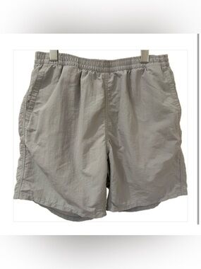 Uniqlo Men's Light Gray Elastic-Waist Athletic Shorts